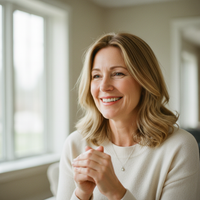 Realistic 55-year-old Blonde Brown Highlights 3